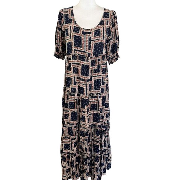 NATURAL LIFE Dresses & Skirts - Natural Life Womens Boho Maxi Dress Size XS Floral Tiered Farmhouse Prairie